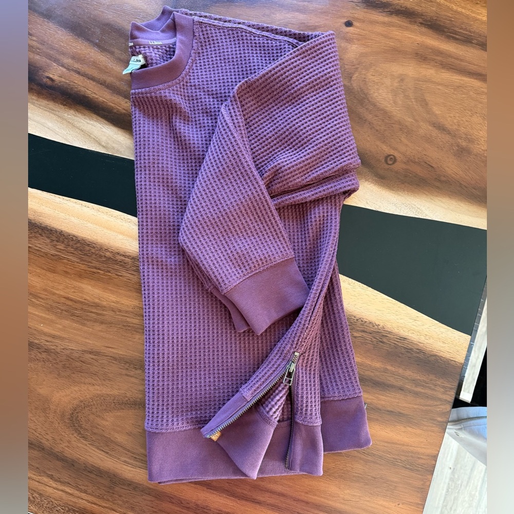 LLBean thermal with zipped sides